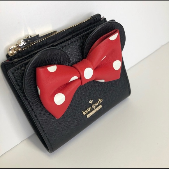 π₯° SALE π₯° NEW KATE SPADE MINNIE MOUSE WALLET - Picture 4 of 8